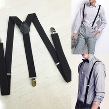 Suspender 1x Bib Clip Elastic Washable Belt Elastic Webbing Heavy Duty