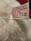 Vintage 1986 17" White Plush K-Mart Bear with red and green hat+scarf — photo 4