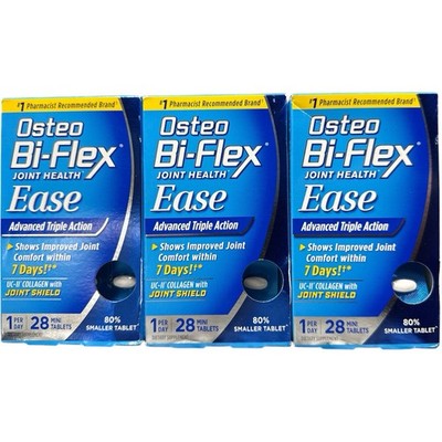 (3)Osteo Bi-Flex Joint Health EASE Advanced Triple Action 28 MINI Tablets 01/27+