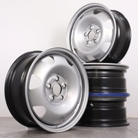 Cerchi In Acciaio 17 Pollici Vw T5 T6 T6.1 Cerchi Originali Set Cerchi In Acciaio Argento