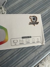 SOULION R30 Computer Speakers, Colorful LED Lights with Switch Button, Gray