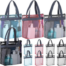 12 Pcs Mesh Shower Caddy Portable 12.2 X 10.24 in Large Gym Shower Bag Bulk