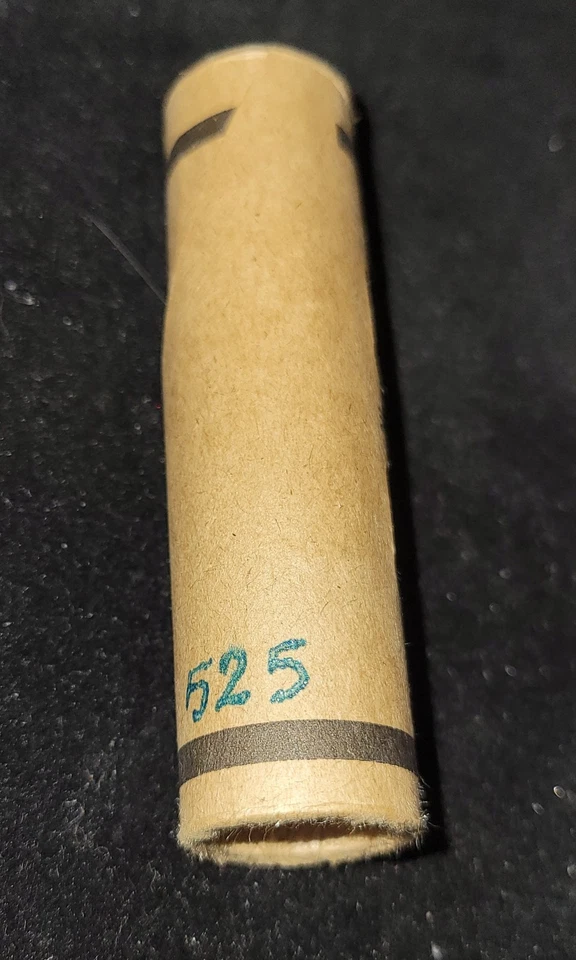 ESTATE!! UNSEARCHED!! Wheat Cent Roll With Old Silver Coin & BU Wheat Tails Ends - Image 3 of 3