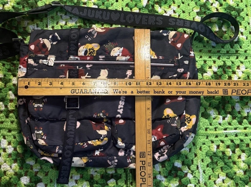 Bolso Bandolera Mensajero Harajuku Lovers Fur-ociously Lindo Personajes de Anime Y2K Foto 4 de 4