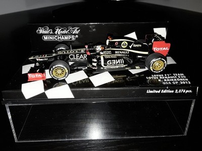 Minichamps 1.43 Kimi Raikkonen Lotus E20 LTD Ed 6th U.S.A GP 2012
