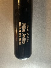 Mike Aviles Game Used Cracked Baseball Bat Miami Marlins