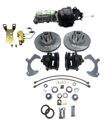 #ad 1957 1972 Ford Full Size amp; Galaxie Power Disc Brake Conversion Kit amp; Valve Black $615.22