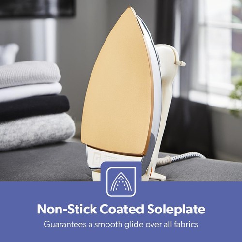 1200W Heavy Weight Dry Iron Non-Stick Coating Professional Iron Temp Control - Picture 6 of 9