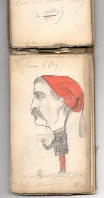 Guerre de 14-18 – Carnet de dessins de casernement - Photo 1/4
