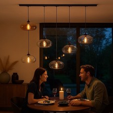 s.luce Cruet Esstisch-Hängeleuchte 1-Phasen-Schiene 200cm Endeinspeiser Up (Hoch