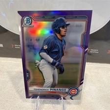 Bowman 2021 Draft Chrome Yohendrick Pinango Purple Refractor /250 #BDC-25 Cubs
