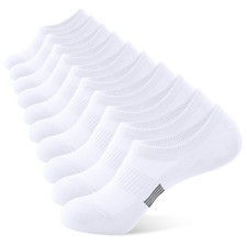 BUDERMMY No Show Socks Womens Low Cut Non Slip Athletic Cotton Invisible Wome...