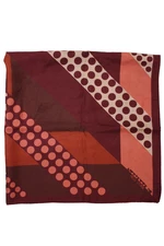 Lafayette 148 New York Womens Geometric Casual Scarf Red Size 68" X 17''