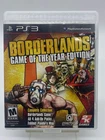 Playstation 3 Borderlands Game of the Year Edition Used with Box