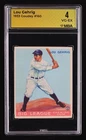 1933 Goudey: #160 Lou Gehrig MBA 4 VG-EX