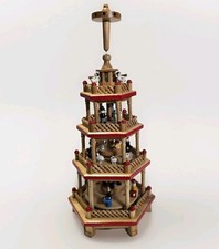 Vintage 4 Tier Christmas Wooden Nativity Spin...
