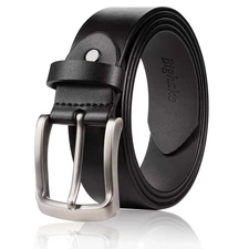 Mens Belt Genuine Leather Dress Casual Heavy Duty Classic belt for men