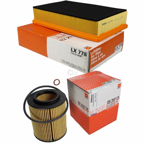 Mahle / Knecht Set Filterpaket Luftfilter LX 778 ÖLfilter OX 154/1D-image