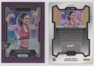 2024 Panini Prizm WWE Purple Prizm /149 Kelani Jordan #127 Rookie RC