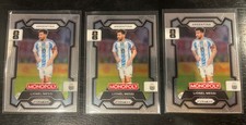 Lionel Messi 2026 Prizm Monopoly FIFA World Cup Card #1 Argentina 3 Card Lot