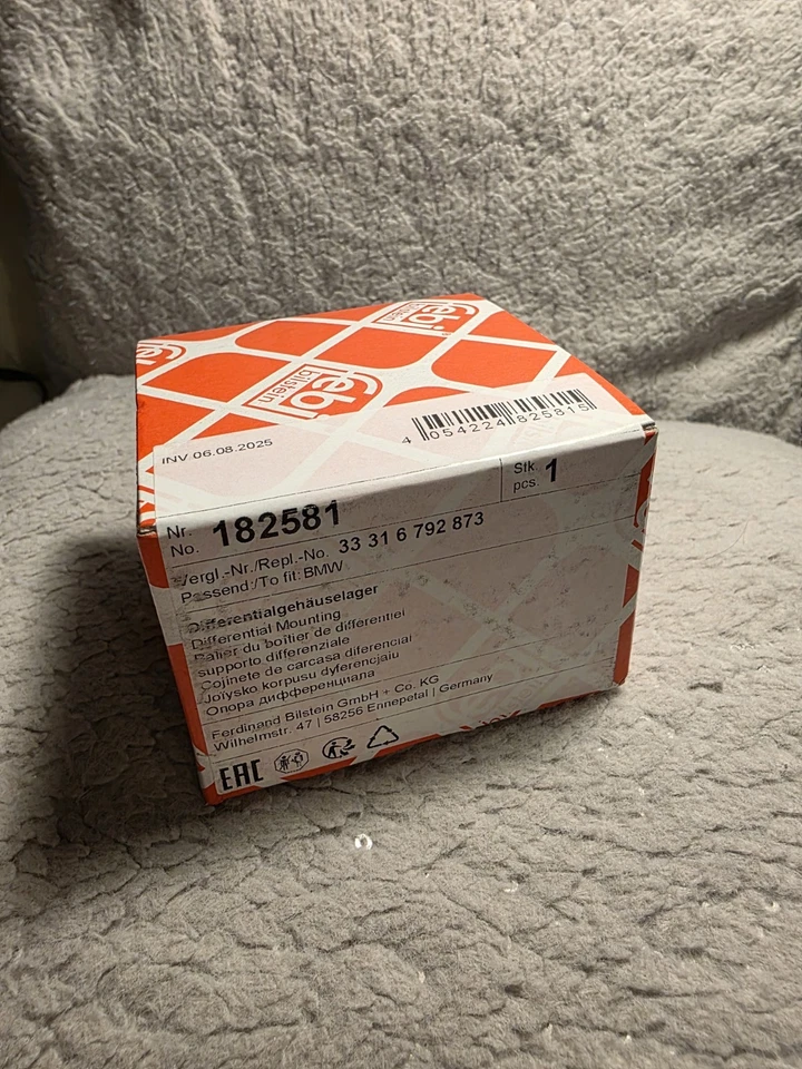 BMW 520D F10 F11 Differential Mounting 33316775781 Febi 33316792873 Rubber NEW - Image 3 of 4