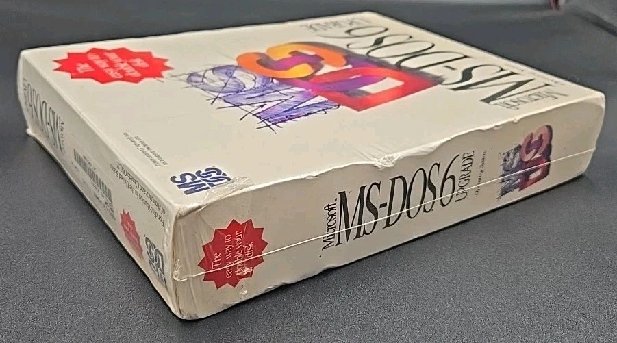 Microsoft MS-DOS 6 Upgrade Vintage 3.5" disks Brand New Factory Sealed 1993 NOS - Image 4 of 4