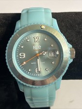 ICE Watch Women  s Round Analog Quartz Rotating Bezel Silicone New Battery