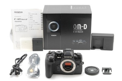 ''MINT'' Olympus OM-D E-M1 Mark II 20.4MP Black Mirrorless Digital w/Box
