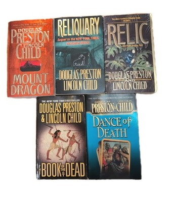 Douglas Preston & Lincoln Child Paperback Book Lot Of 5 Pre-owned Various Cond.