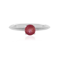 Cavill Silberring Damen 0,55Ct Rubin Rund 925 Sterling Silber Plattiert-