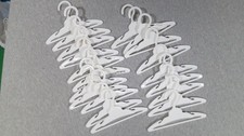 20 White 7" Doll Clothes Hangers for 18" Dolls