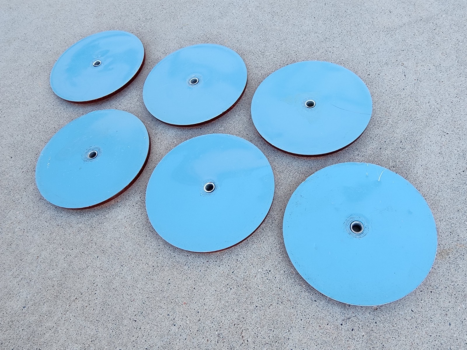 Lot of 6 Original 3-1/4" Stimsonite 975 Amber Reflector Pickup Truck Accessory