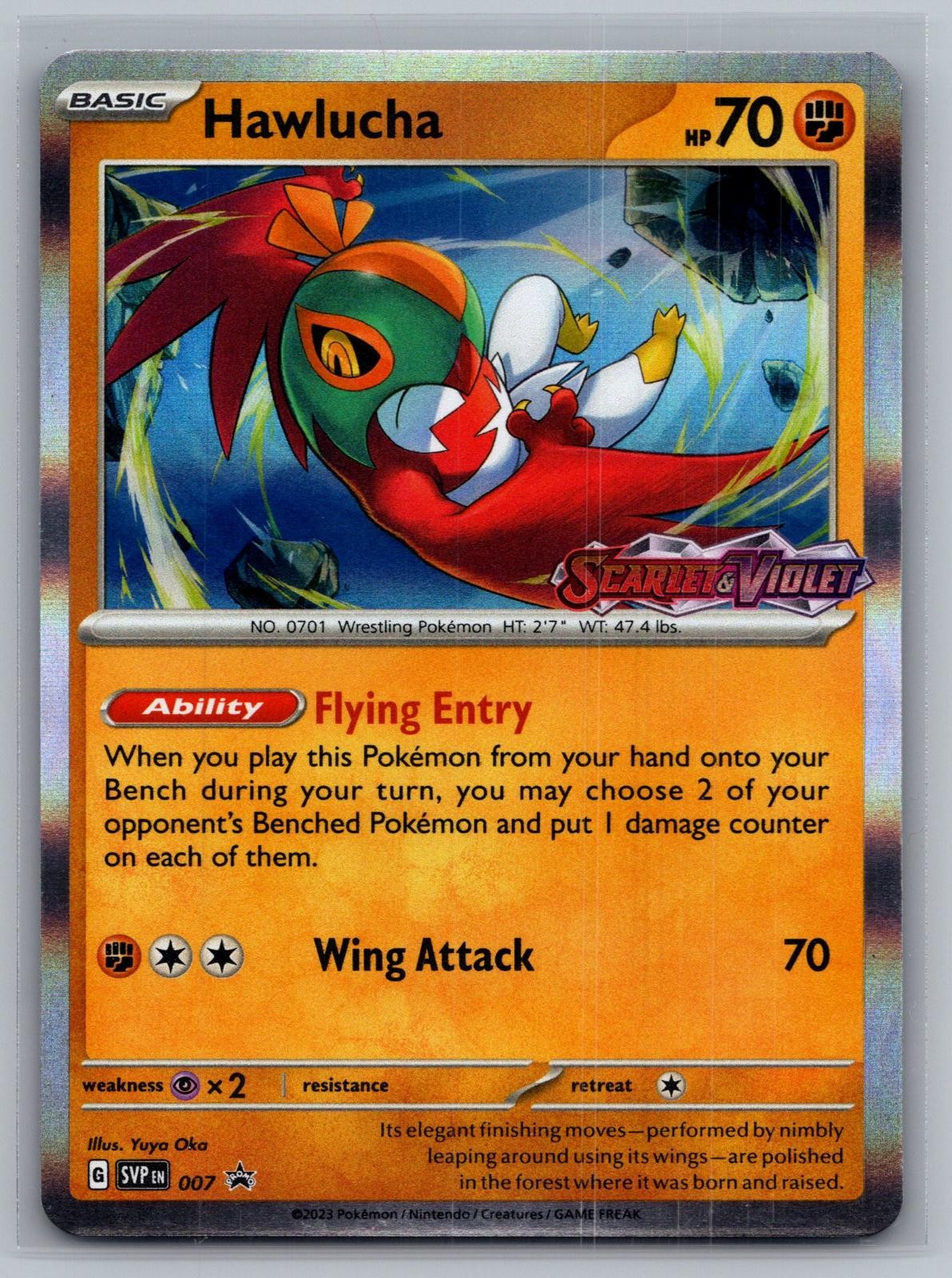 Hawlucha (Prerelease) Scarlet & Violet Promo Pokemon Near Mint