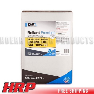 D-A LUBRICANT 52205, Reliant Premium Heavy Duty Diesel Engine Oil 6 Gallon Bag