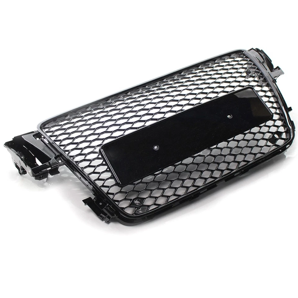 For 2008-2012 Audi A5/S5 B8 8T Front Mesh RS5 Style Bumper Honeycomb Grille Foto 4 de 4
