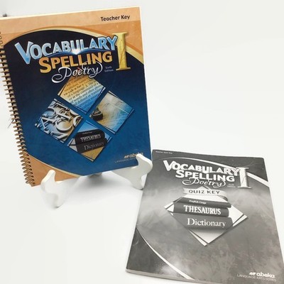 Abeka Vocabulary Spelling Poetry I Teacher Key Quiz Key 6th Edition Homeschool