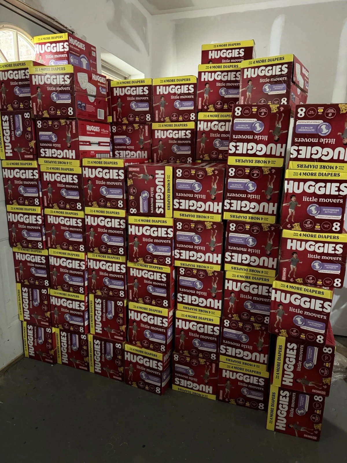 Huggies Little Movers Diapers Size 8 58 pack