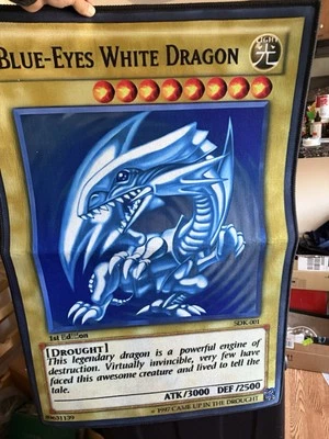 RARE 1st ed blue eyes white dragon rug 23.62/35.43” imported New and unused