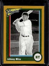 2023 Chronicles Johnny Mize Classics Gold #/10 Giants