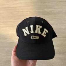 Vintage Nike Hat Swoosh Arch Spell Out Flex S...