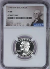 1976-S Washington Quarter 25c NGC PF68 PR68 - George Washington Holder