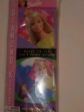 Vintage Spectra Star Barbie Kite 24  2002 Ready To Fly Diamond Kite Wind 5-15MPH
