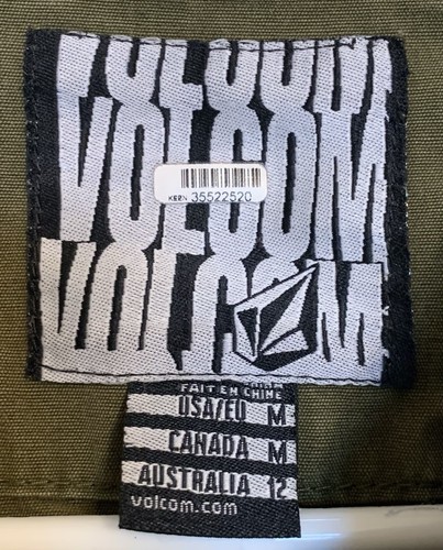 Volcom Women’s Olive Green Jacket Coat Thermal Lined Hood Repair READ - Picture 5 of 13
