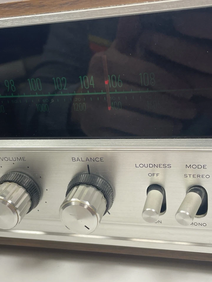 Receptor amplificador Giratorio Estéreo Sansui 350A Reparado De Colección Probado y Funcionando Foto 3 de 4