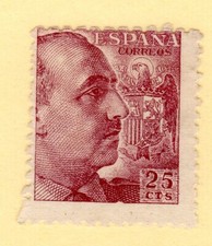 ESPAÑA 1940 EDIFIL 923  USADO SIN MATASELLAR O NUEVO SIN GOMA