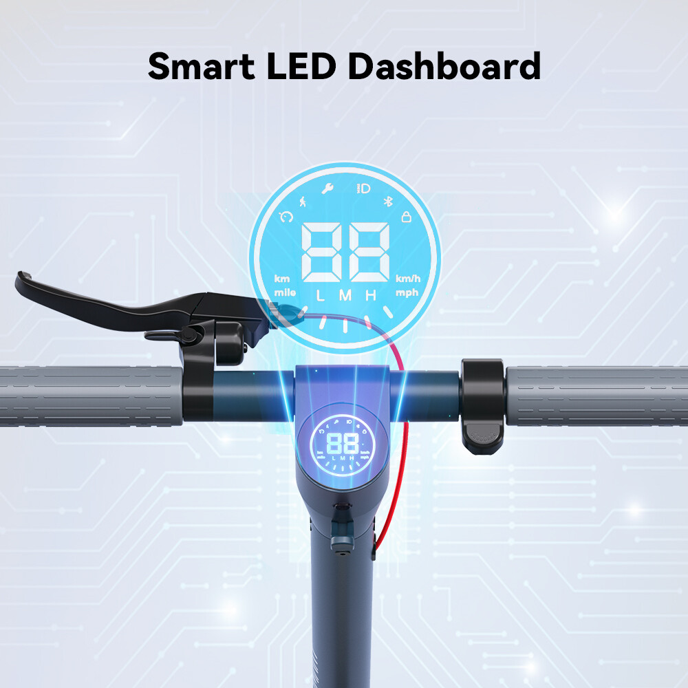 Megawheels 36V Electric Scooter Long Range Folding Adult Kick EScooter