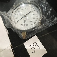 MILJOCO P4598L-07 Mechanical Contractors Pressure Gauge, Bottom Mount, 4-1/2"