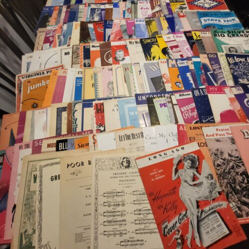 HUGE Lot 200+ Vintage Sheet Music Early 1900's & Up... Condition Varies SEE PICS - Picture 9 of 12