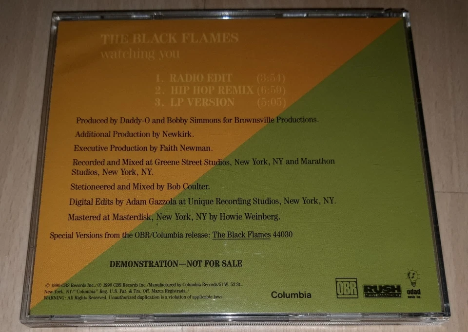 THE BLACK FLAMES - Watching You - Remix US PROMO CD Single R&B Rnb NEWKIRK RARE  - Bild 3 von 4