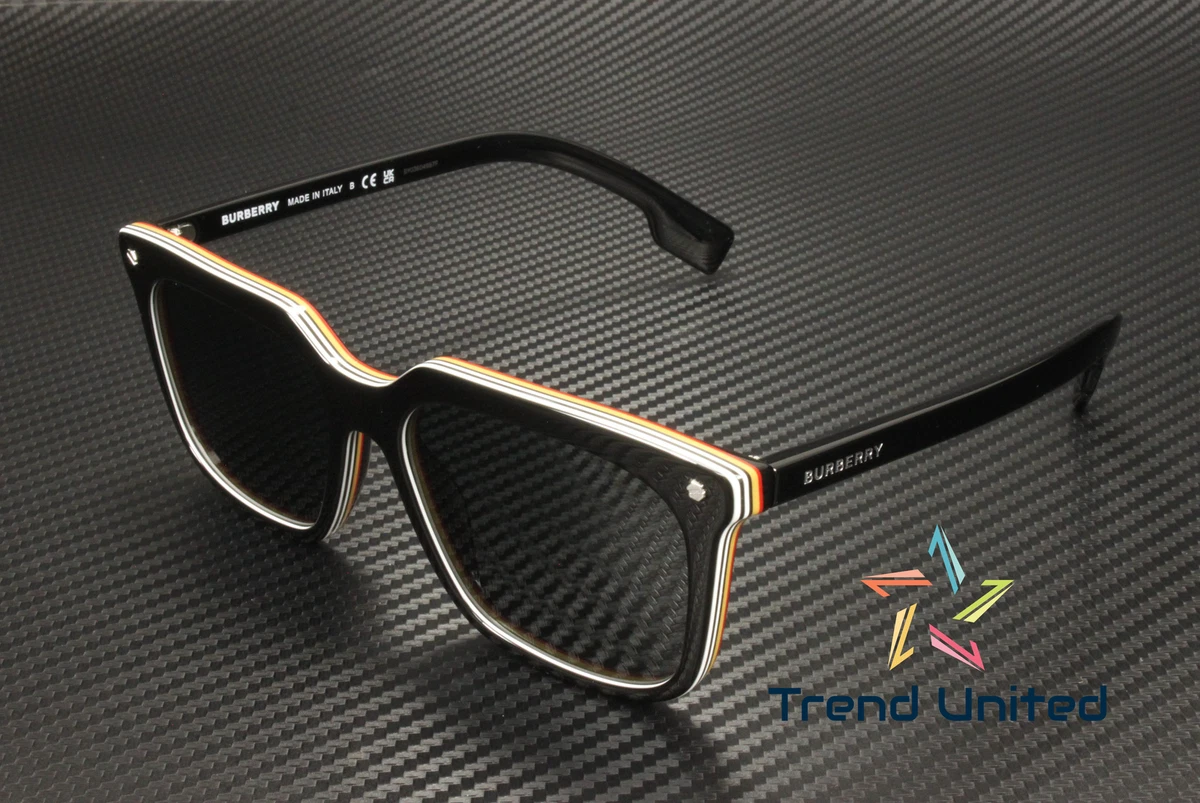 BURBERRY BE4337 379887 Black Dark Grey 56 mm Men